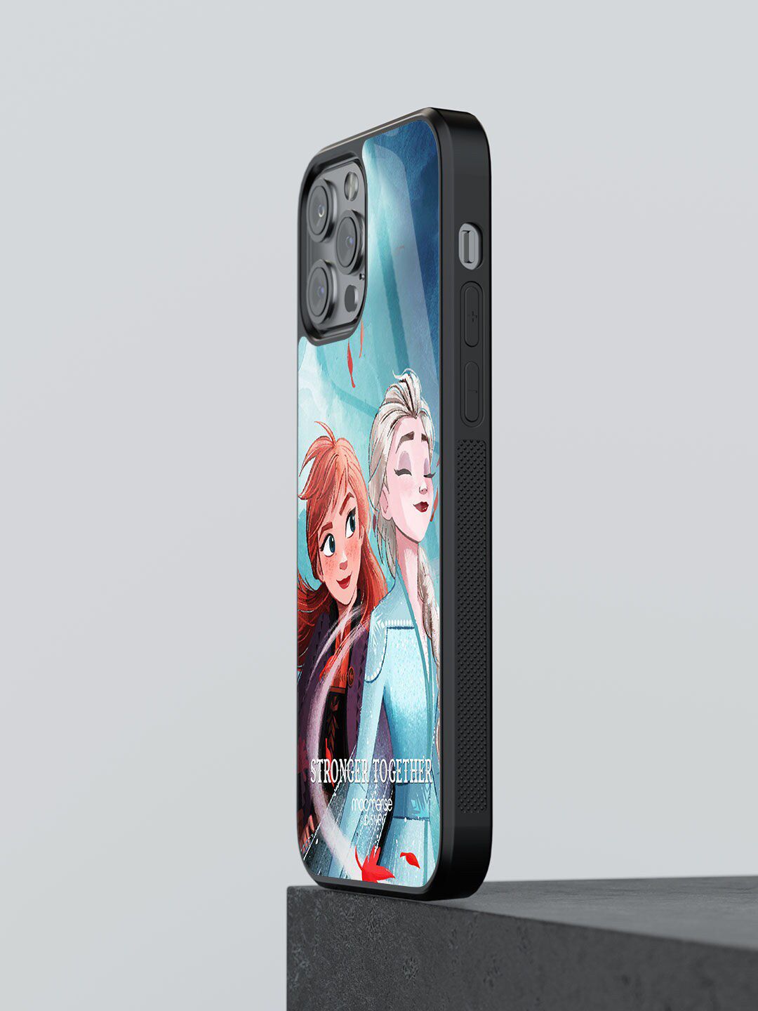 macmerise Blue Printed iPhone 12 Pro Max Glass Phone Case Price in India