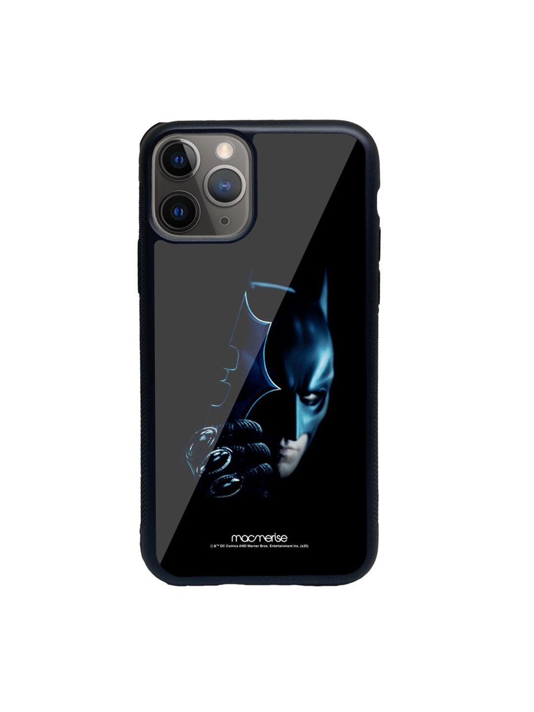 macmerise Black Printed I am Batman Glass iPhone 11 Pro Back Case Price in India