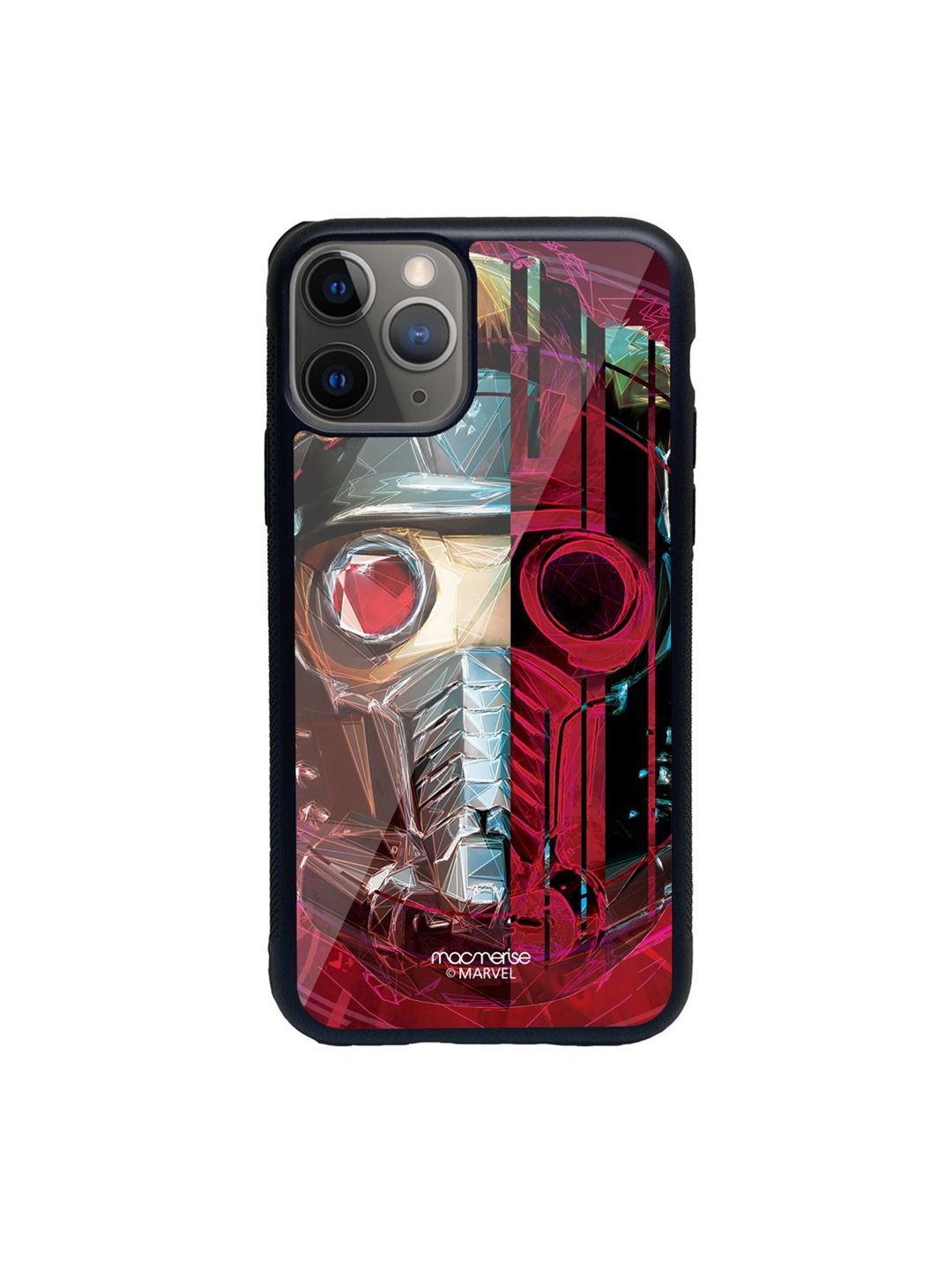 macmerise Red & Blue Grunge Suit Star Lord Printed iPhone 11 Pro Max Back Case Price in India