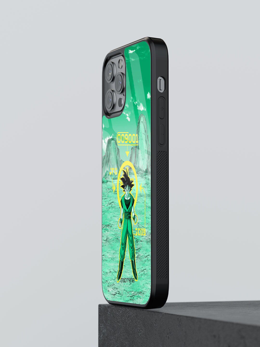 macmerise Green Over 9000 Printed iPhone 12 Pro Max Glass Back Case Price in India