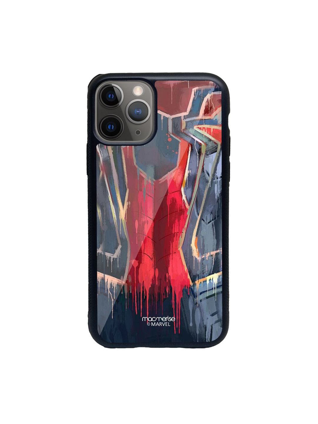 macmerise Grey & Red Grunge Suit Spidey  iPhone 11 Pro Max Back Case Price in India