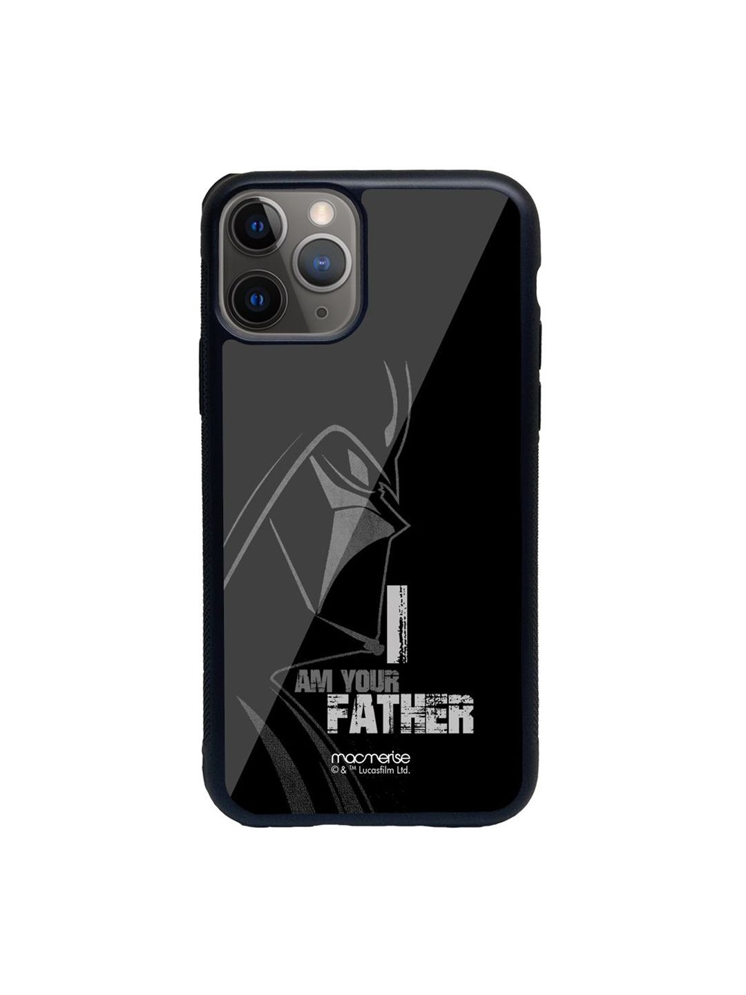 macmerise Black & White I Am Your Father iPhone 11 Pro Max Back Case Price in India