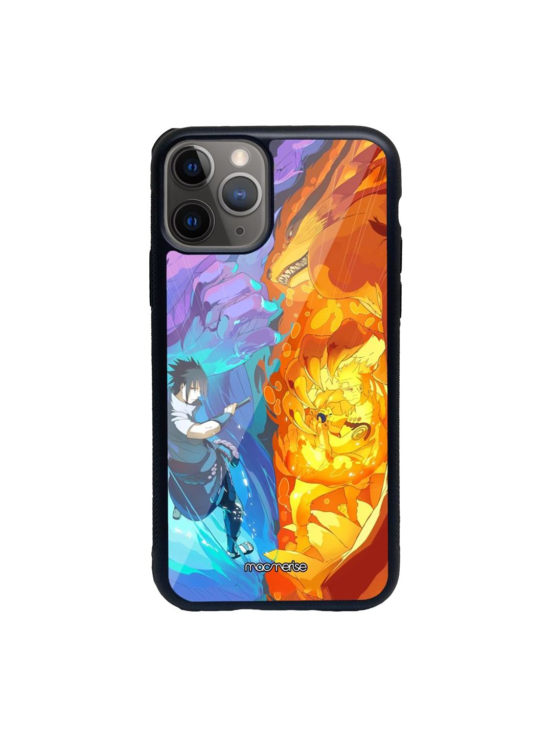 macmerise Blue & Yellow Susanoo Vs Kurama iPhone 11 Pro Max Back Case Price in India