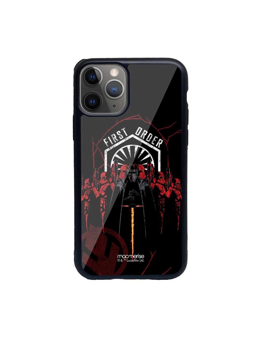 macmerise Black & Red First Order Printed iPhone 11 Pro Max Back Case Price in India