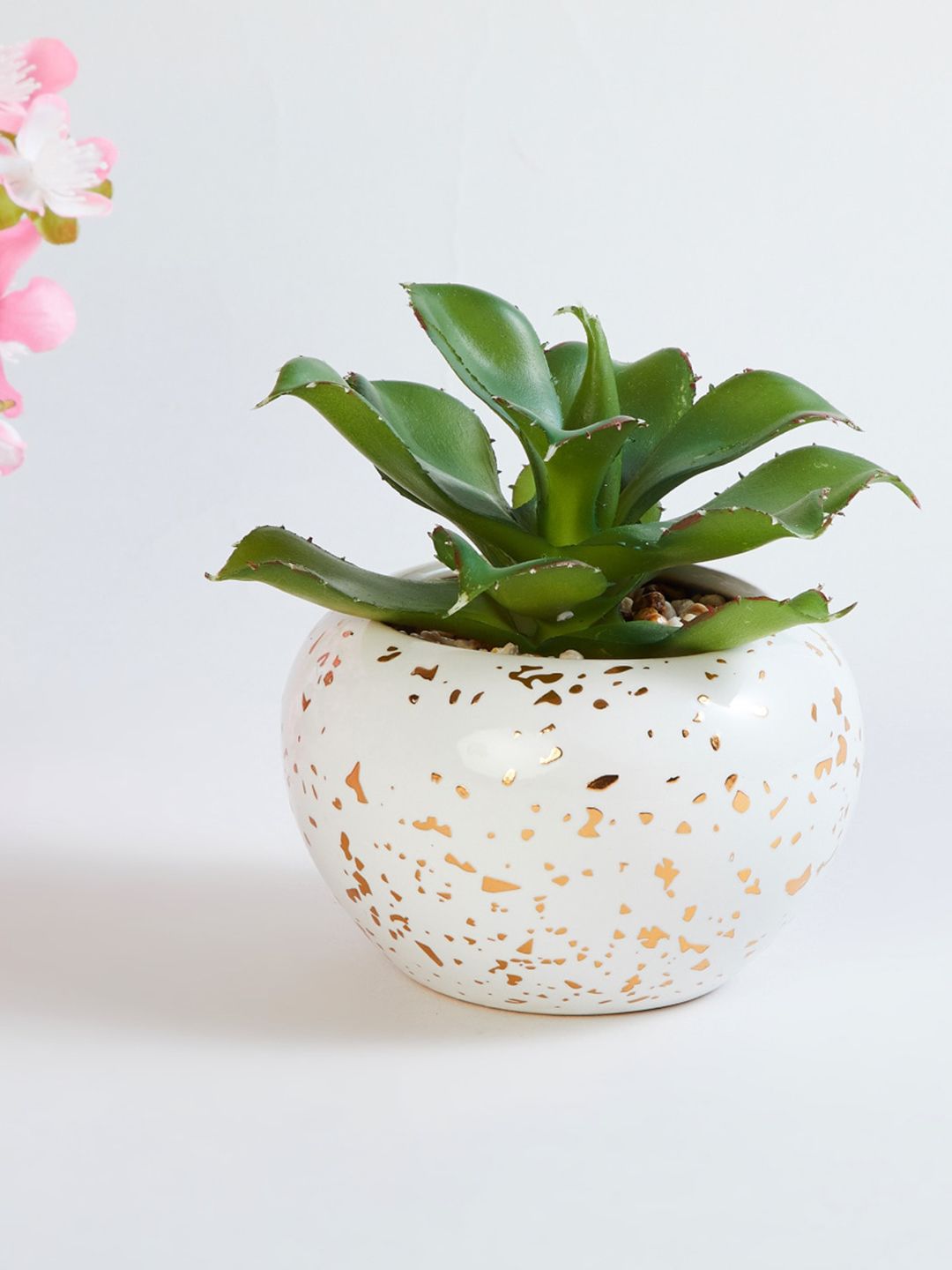 Home Centre Eternity Printed Ceramic Artificial Potted Plant Price in India