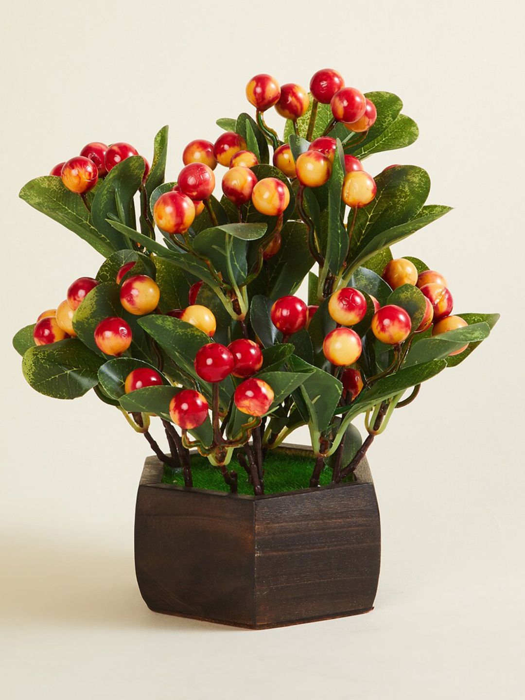 Home Centre Fiesta Flurry Wooden Artificial Potted Plant Price in India