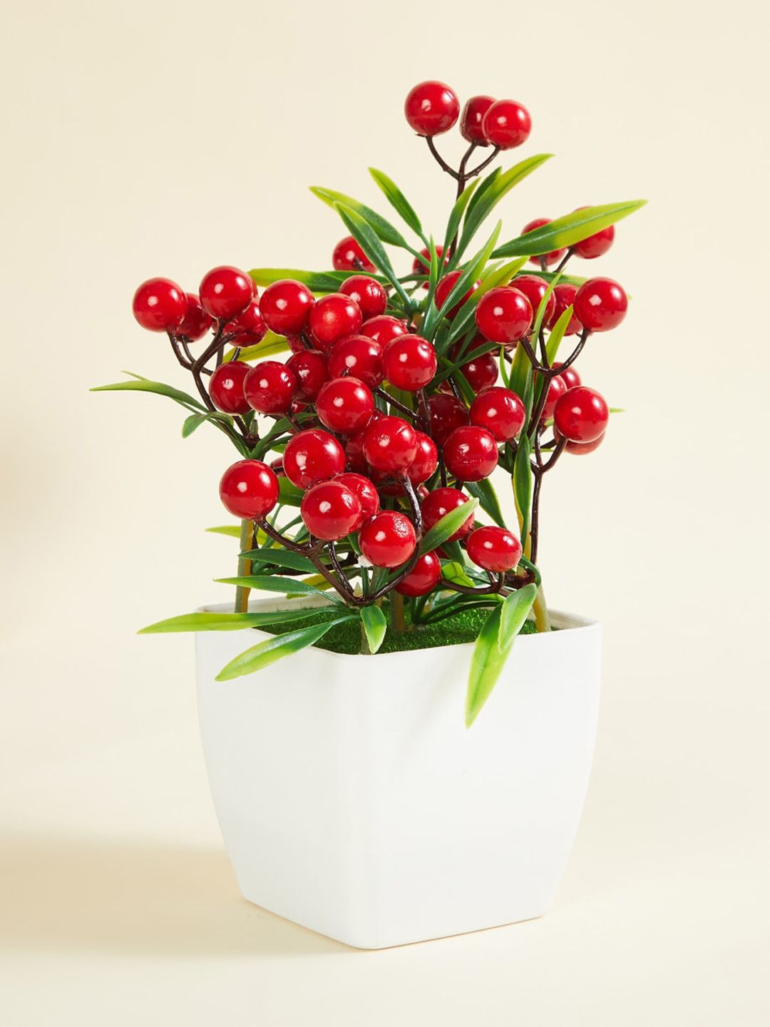 Home Centre Fiesta Flurry Fabric Artificial Berries Potted Plant Price in India