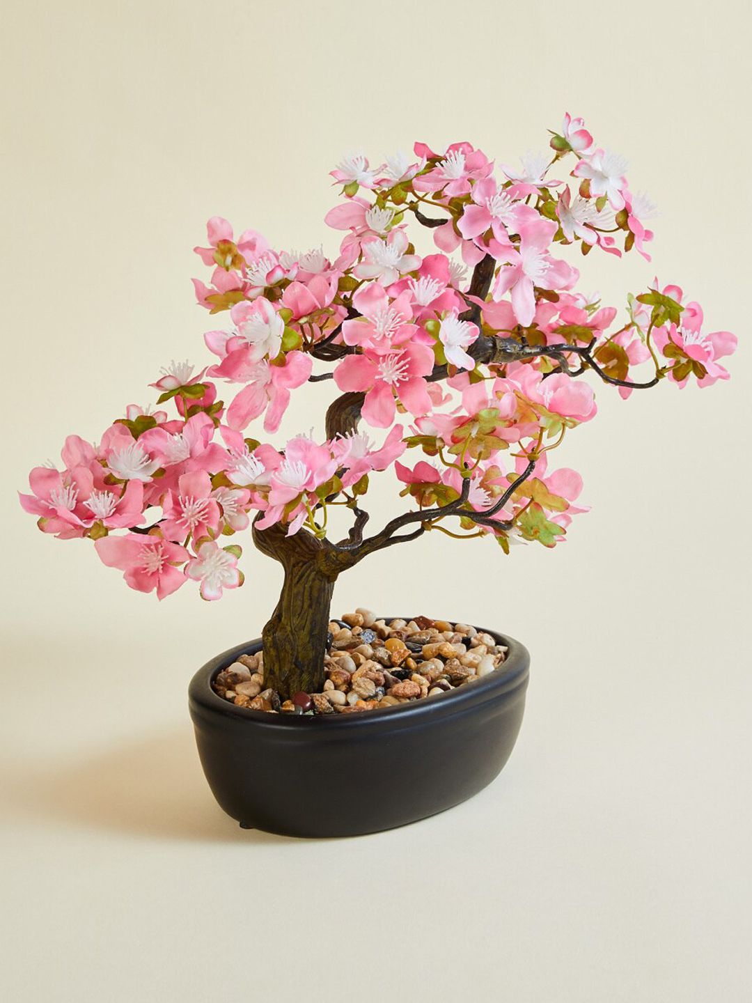 Home Centre Pink Textured Bonsai Artificial Plants With Pot Price in India