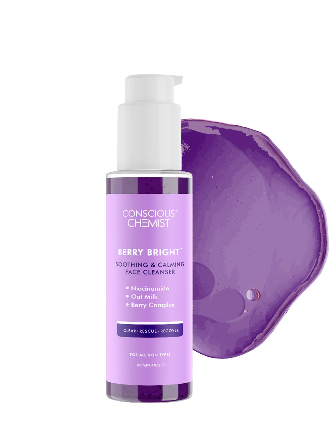 Conscious Chemist Niacinamide Pore Refining Face Wash for Dryness & Dullness - 100ml