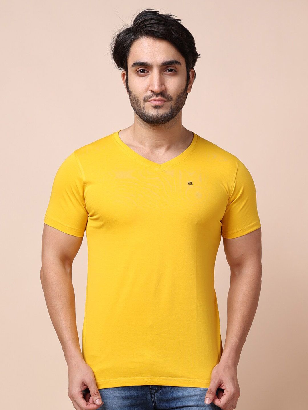 berry blues Men Solid Cotton T-shirt