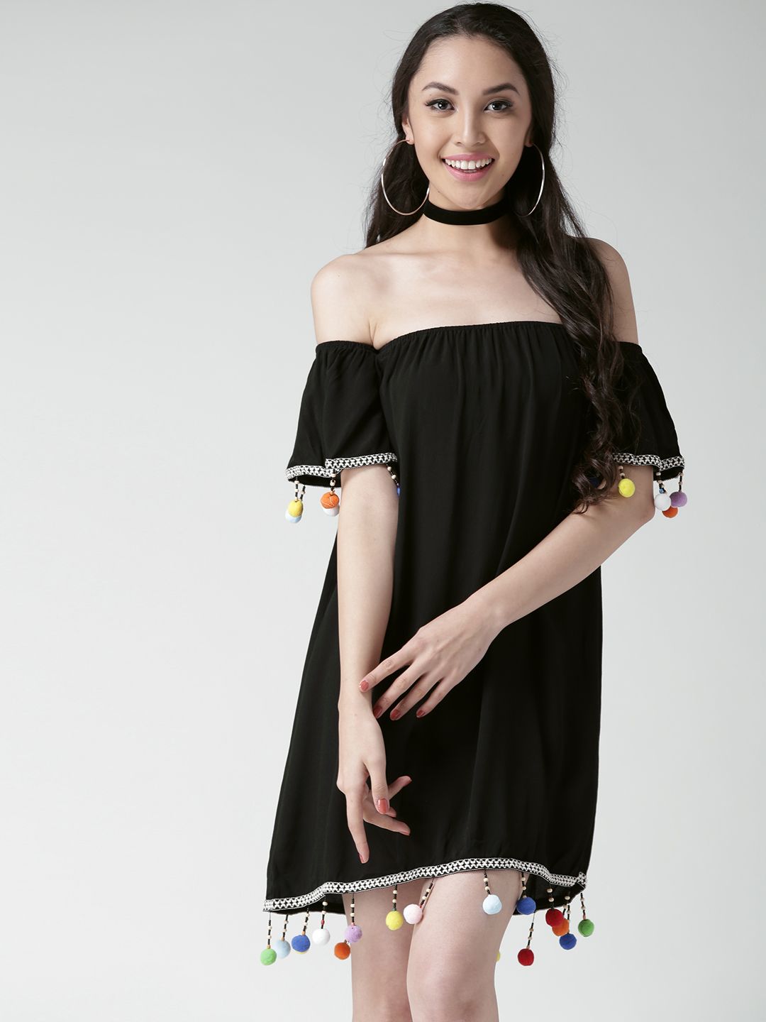 forever 21 little black dress Buy Women Solid Off-Shoulder A-Line - Dresses for Women 1991535 Style:Number 1 Short Sleeve Evelina Halter Asymmetric Hem Model is 511 and designer