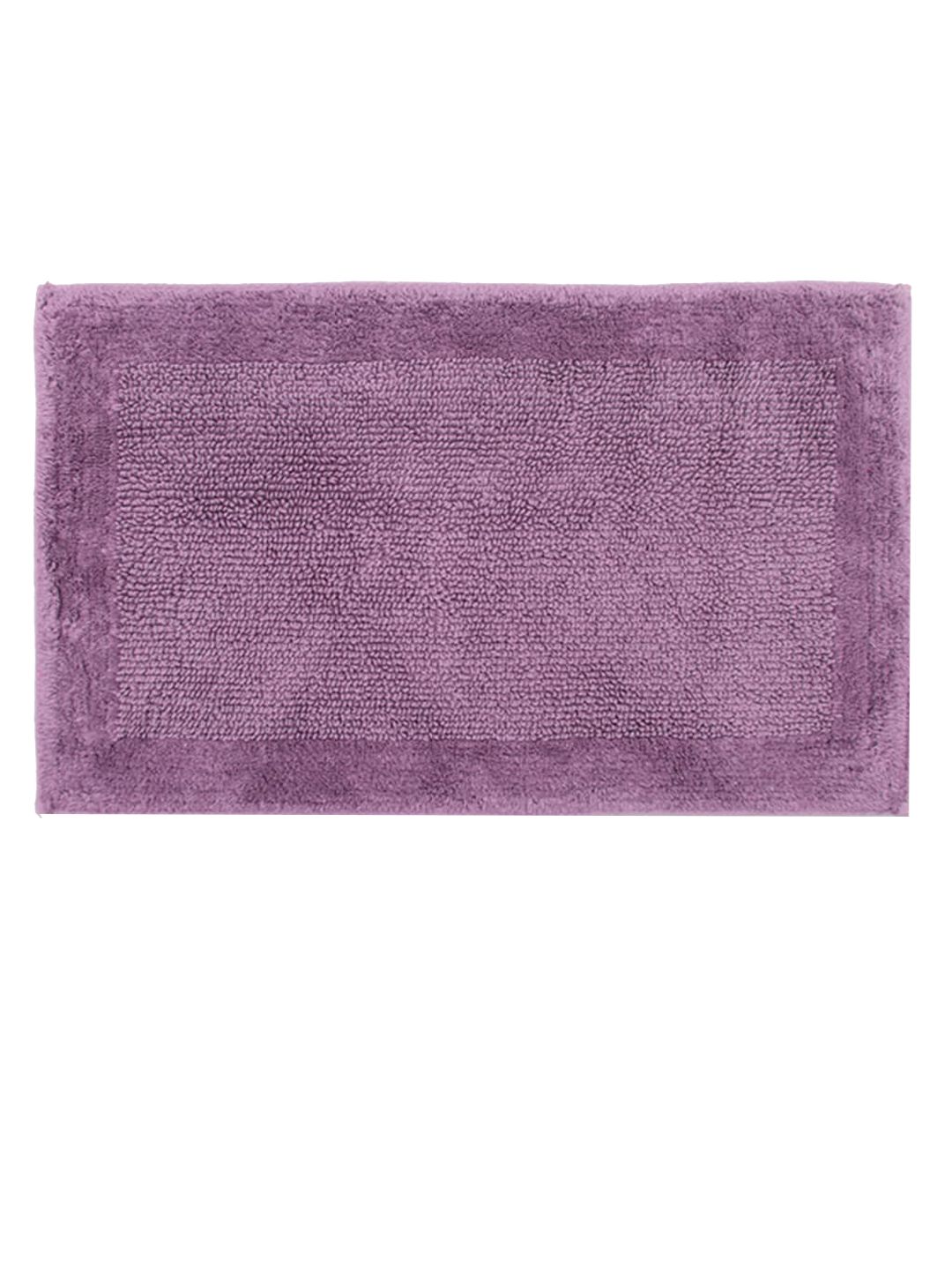 AVI Living Purple Solid Cotton 1850 GSM Bath Rugs Price in India