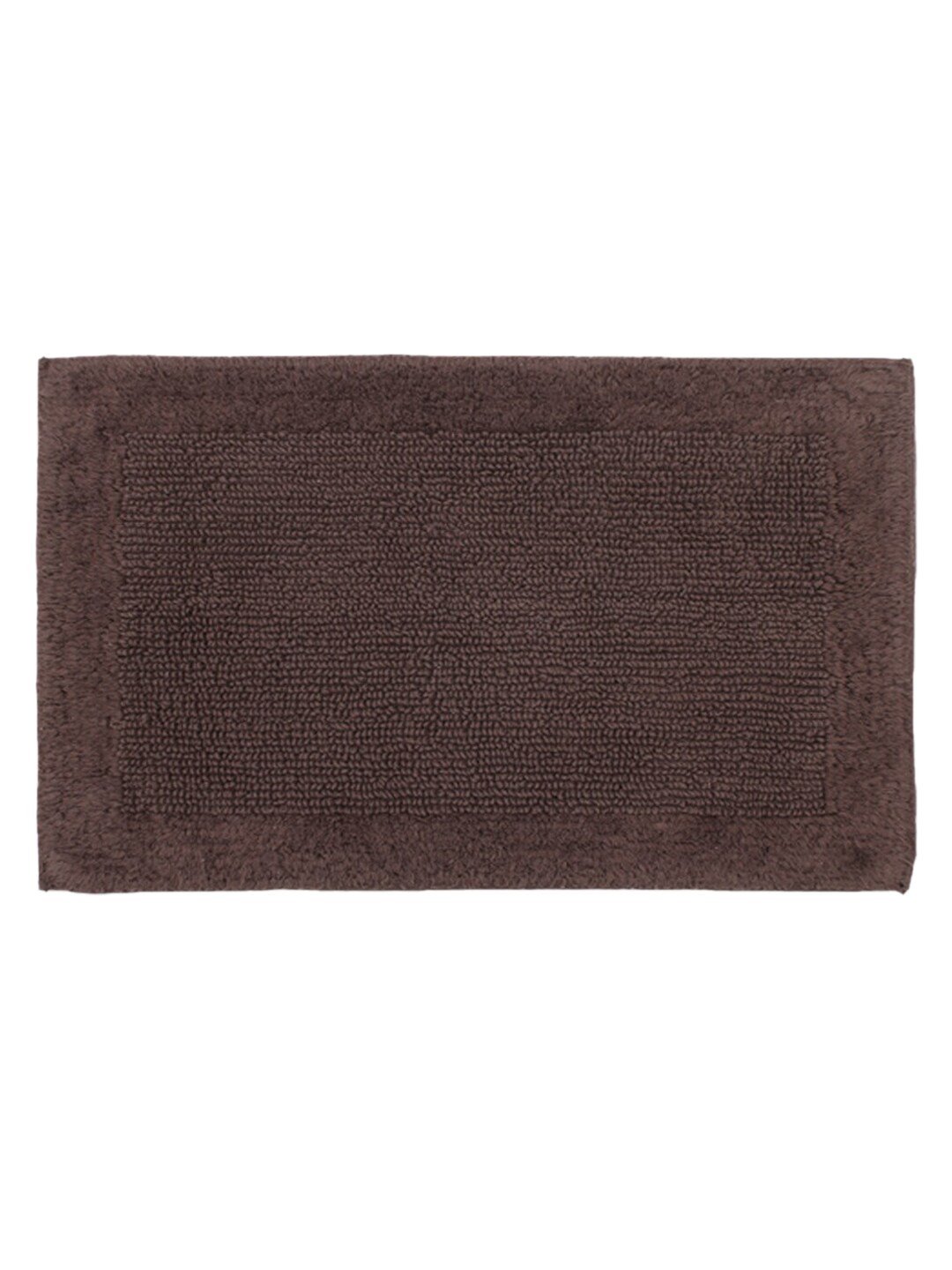 AVI Living Brown Solid Pure Cotton 1850 GSM Reversible Bath Rugs Price in India