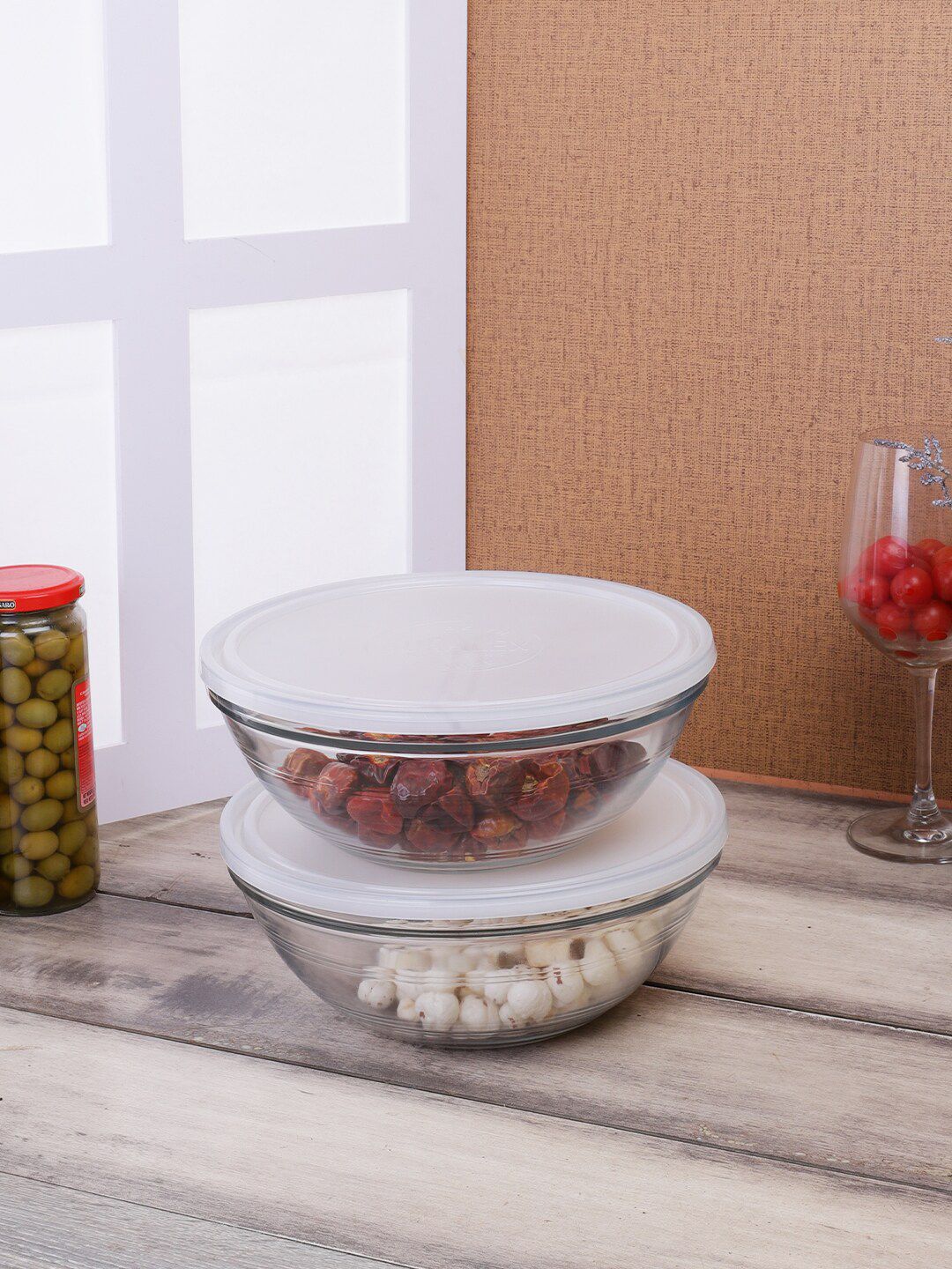 DURALEX Set Of 2 Transparent Solid Kitchen Container Price in India