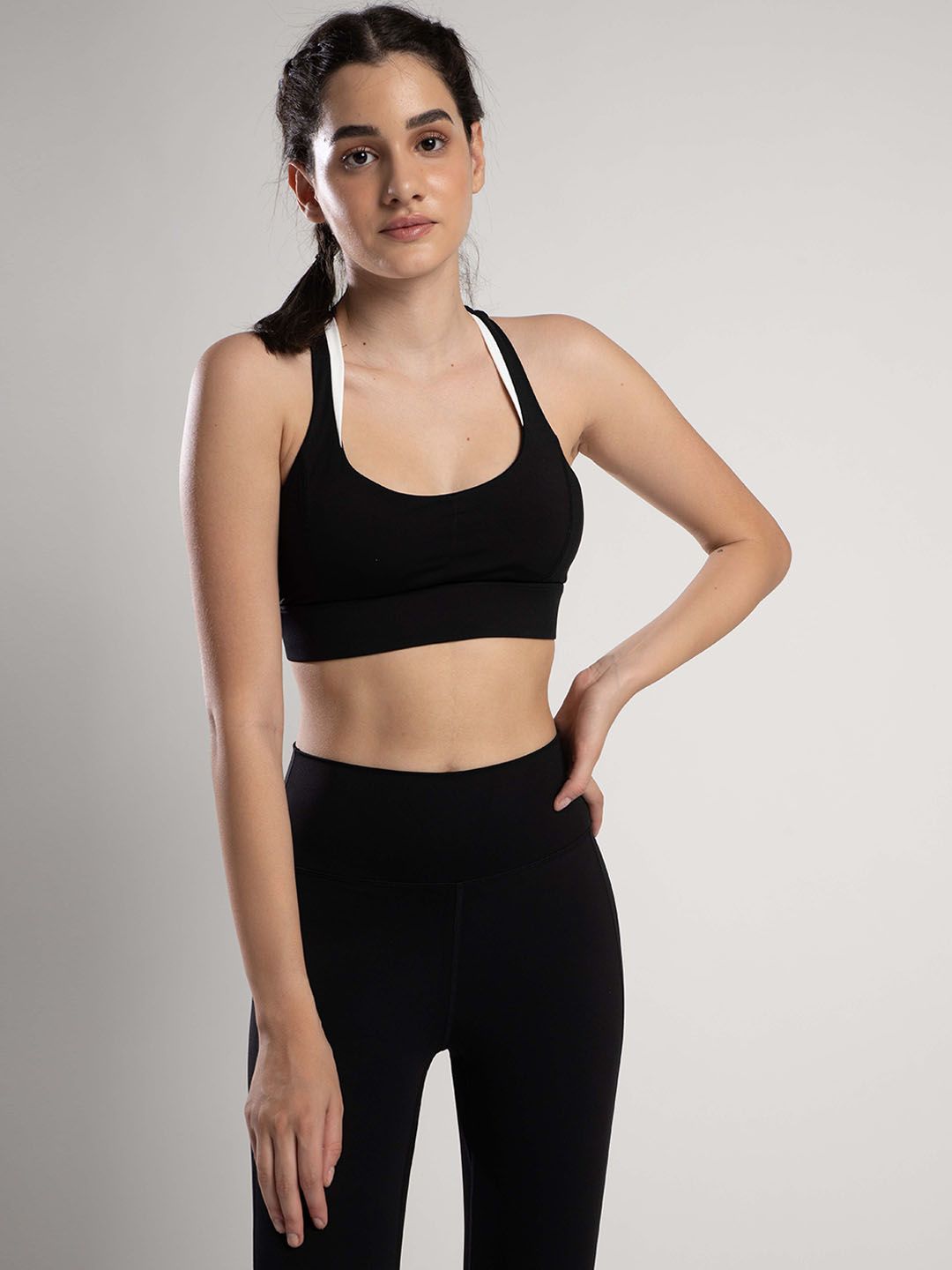 SKNZ Women Black Bra Price in India