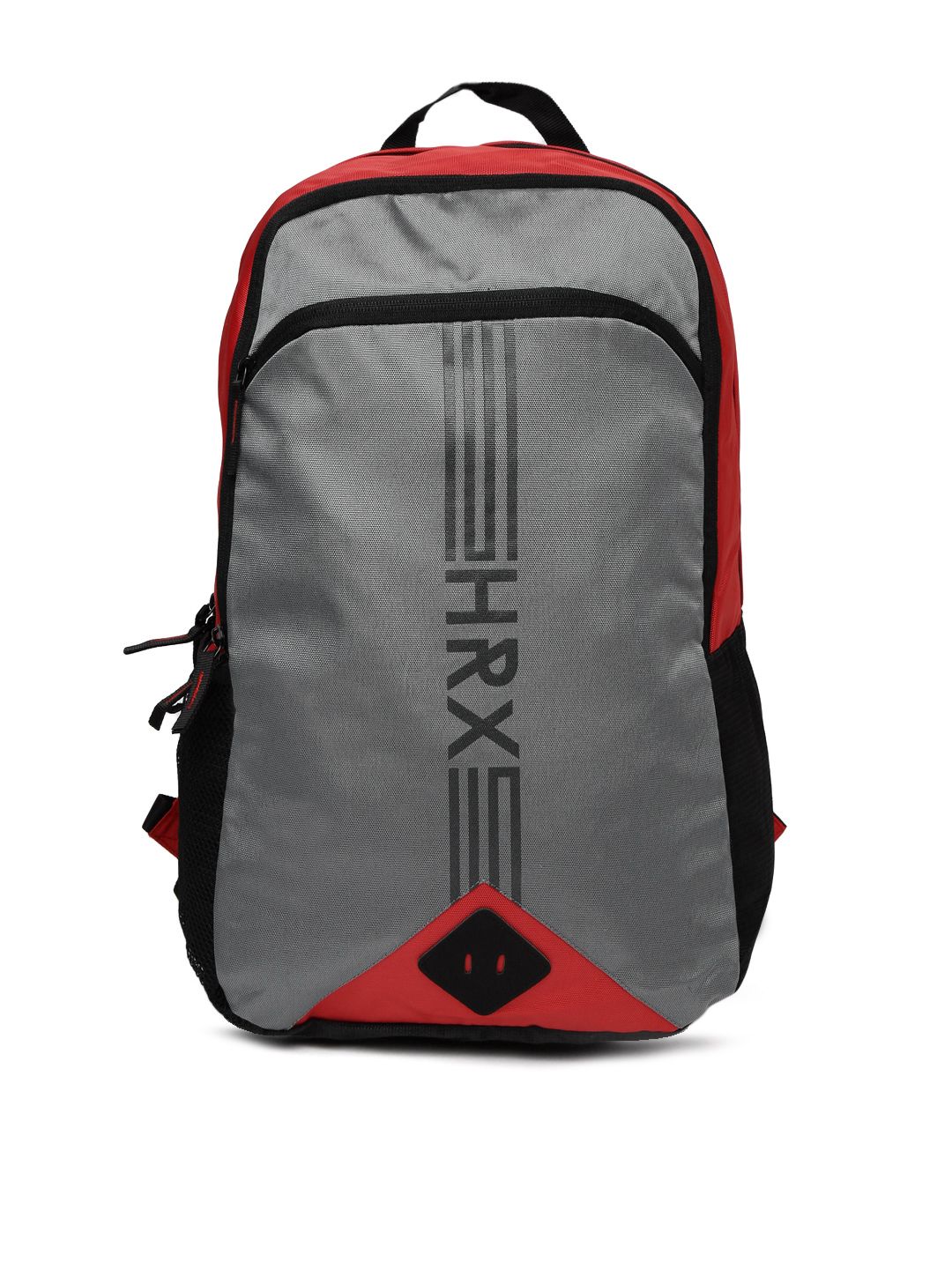 HRX by Hrithik Roshan Unisex Grey & Red Logo Lifestyle Backpack Price in India