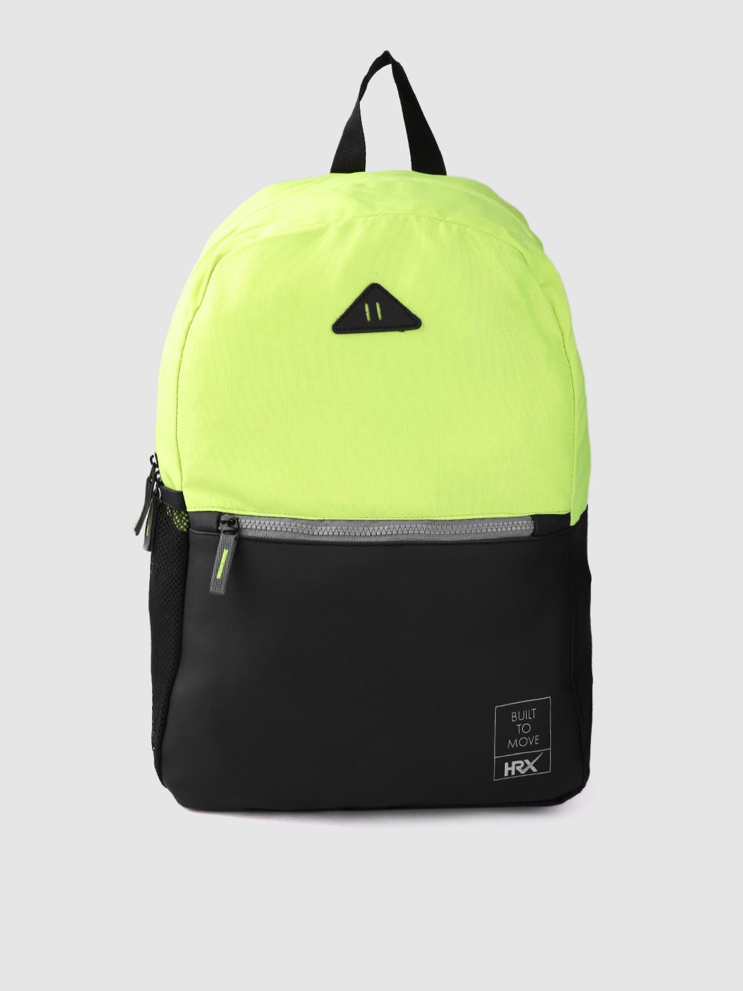 HRX by Hrithik Roshan Unisex Fluorescent Green Colourblocked Uber Lifestyle Backpack Price in India