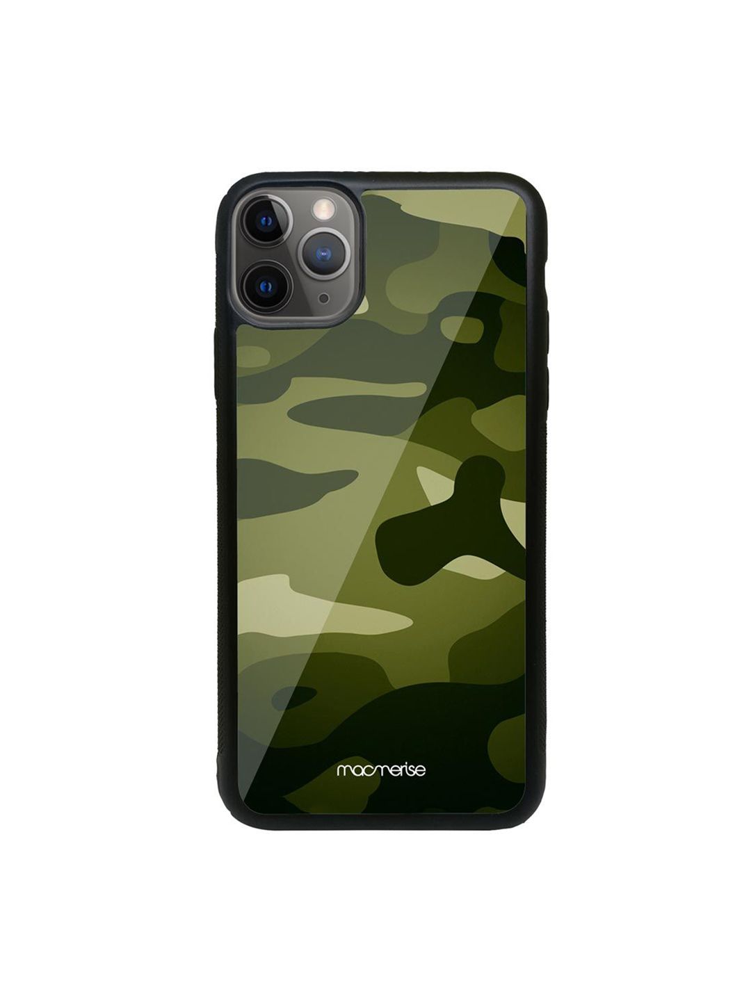 Macmerise Green Camo Army  iPhone 11 Pro Max Back Case Price in India