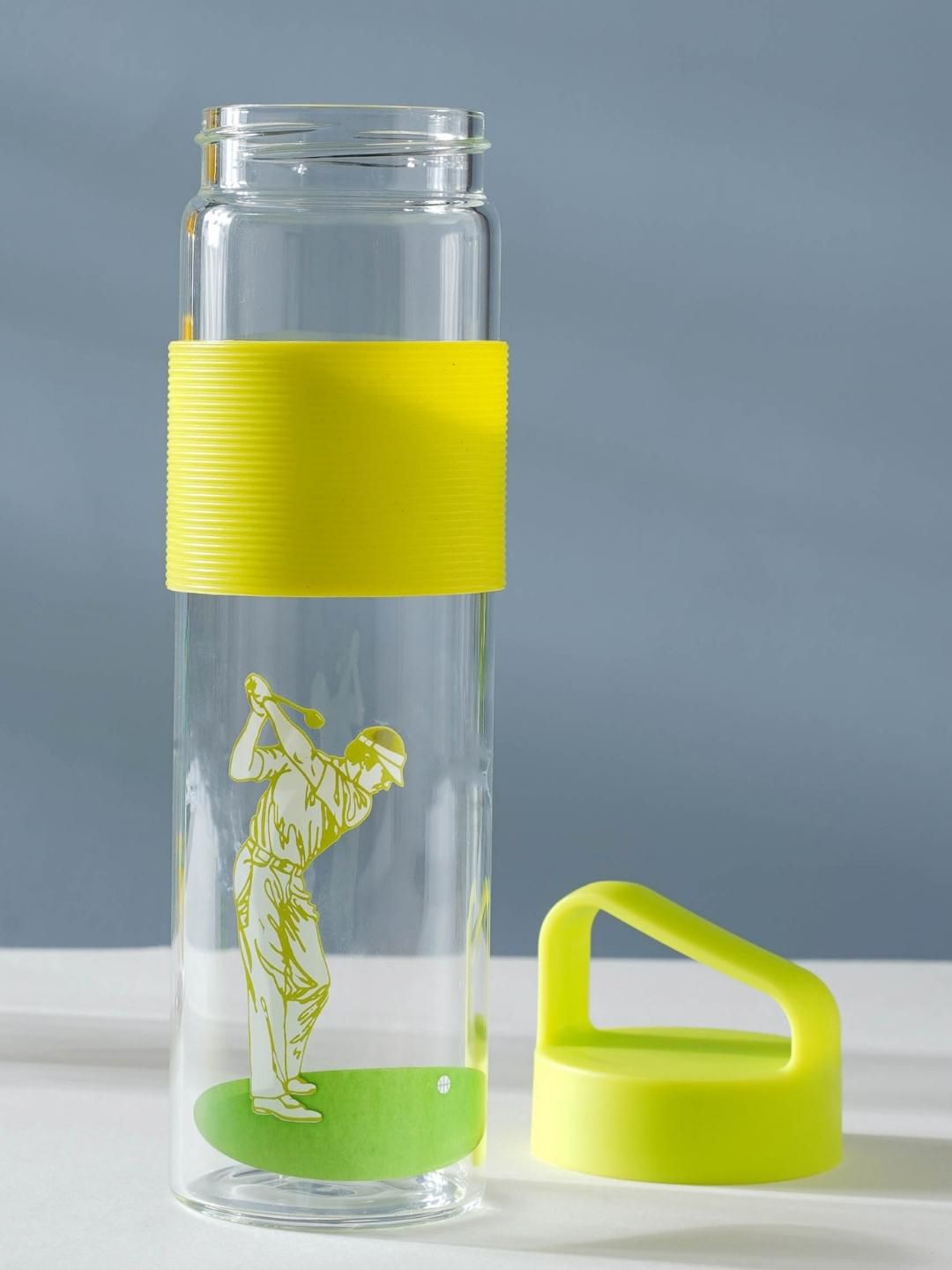 Nestasia Transparent Printed Glass Water Bottle Price in India