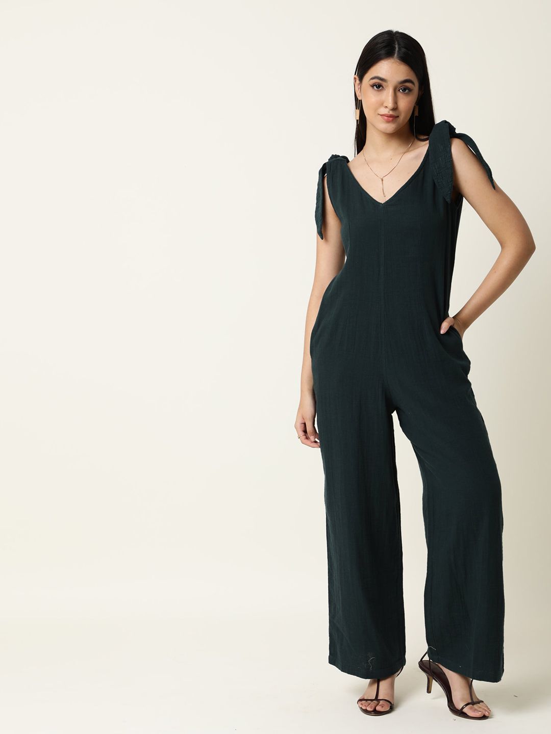 RAREISM Women Green Basic Jumpsuit