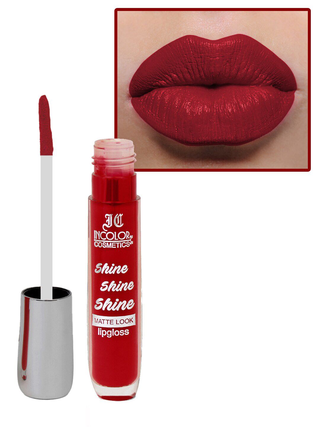 INCOLOR Shine Shine Shine Long-Wearing Lightweight Matte Look Lip Gloss 8ml - Shade 04