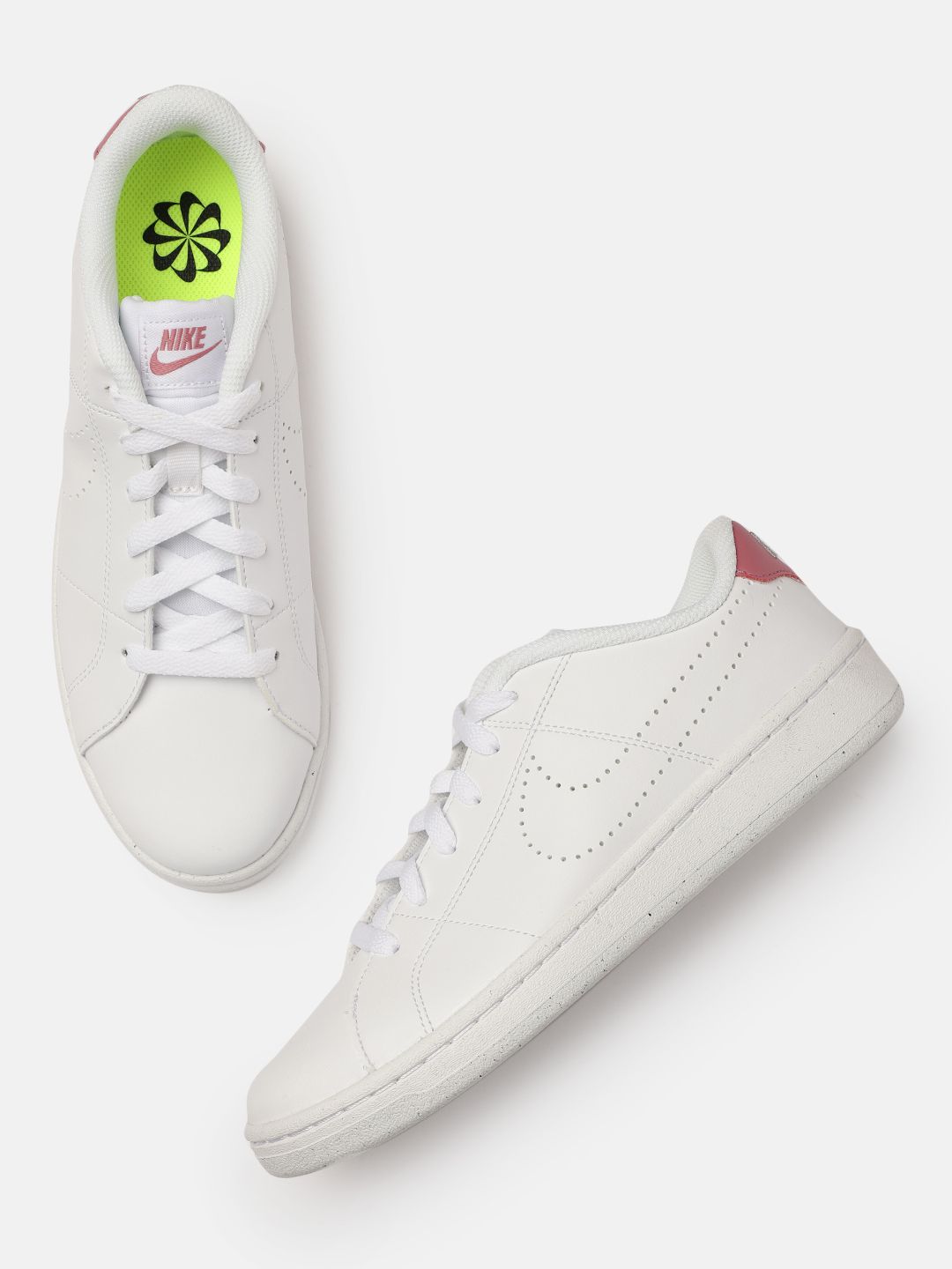 Nike Women White Solid Sneakers Price in India