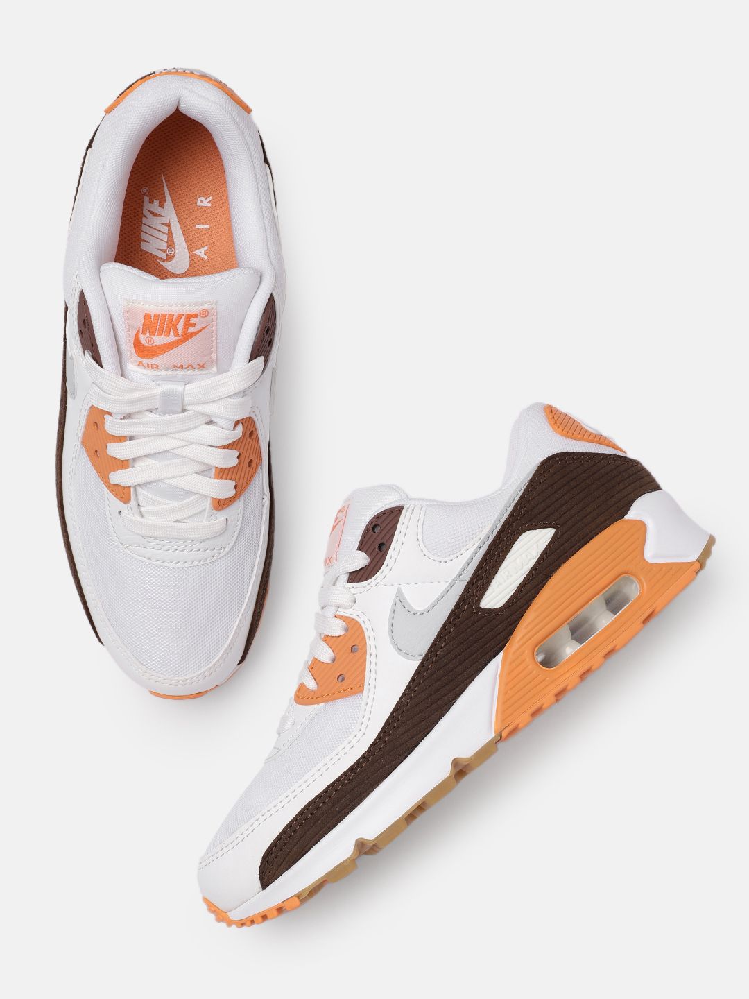 Nike Women White AIR MAX 90 Sneakers Price in India