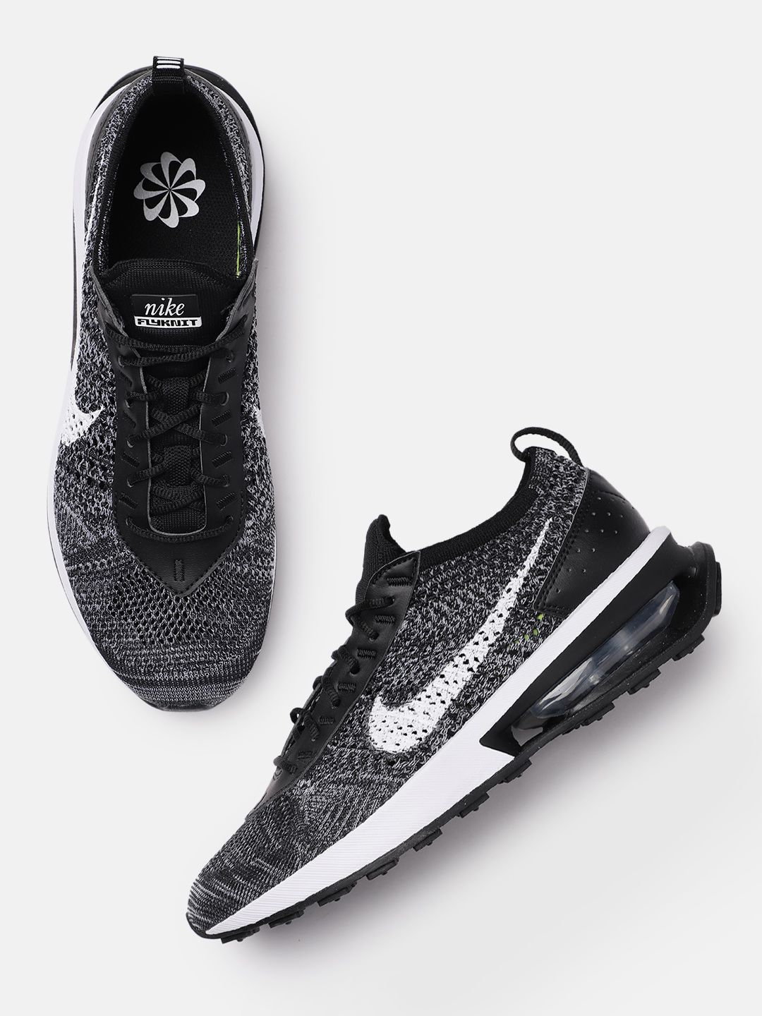 Nike Women Black Air Max Flyknit Racer Sneakers Price in India