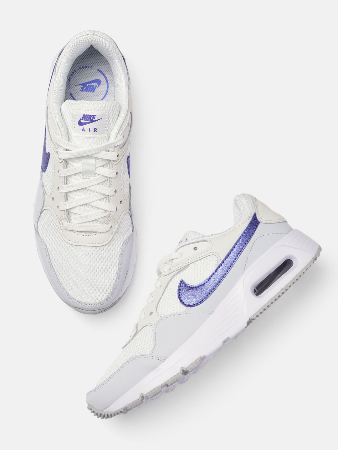 Nike Women White Air Max Leather Sneakers Price in India