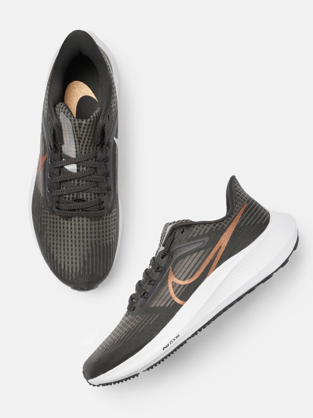 Nike Women Charcoal Grey Air Zoom Pegasus 39 Running Shoes Price in India