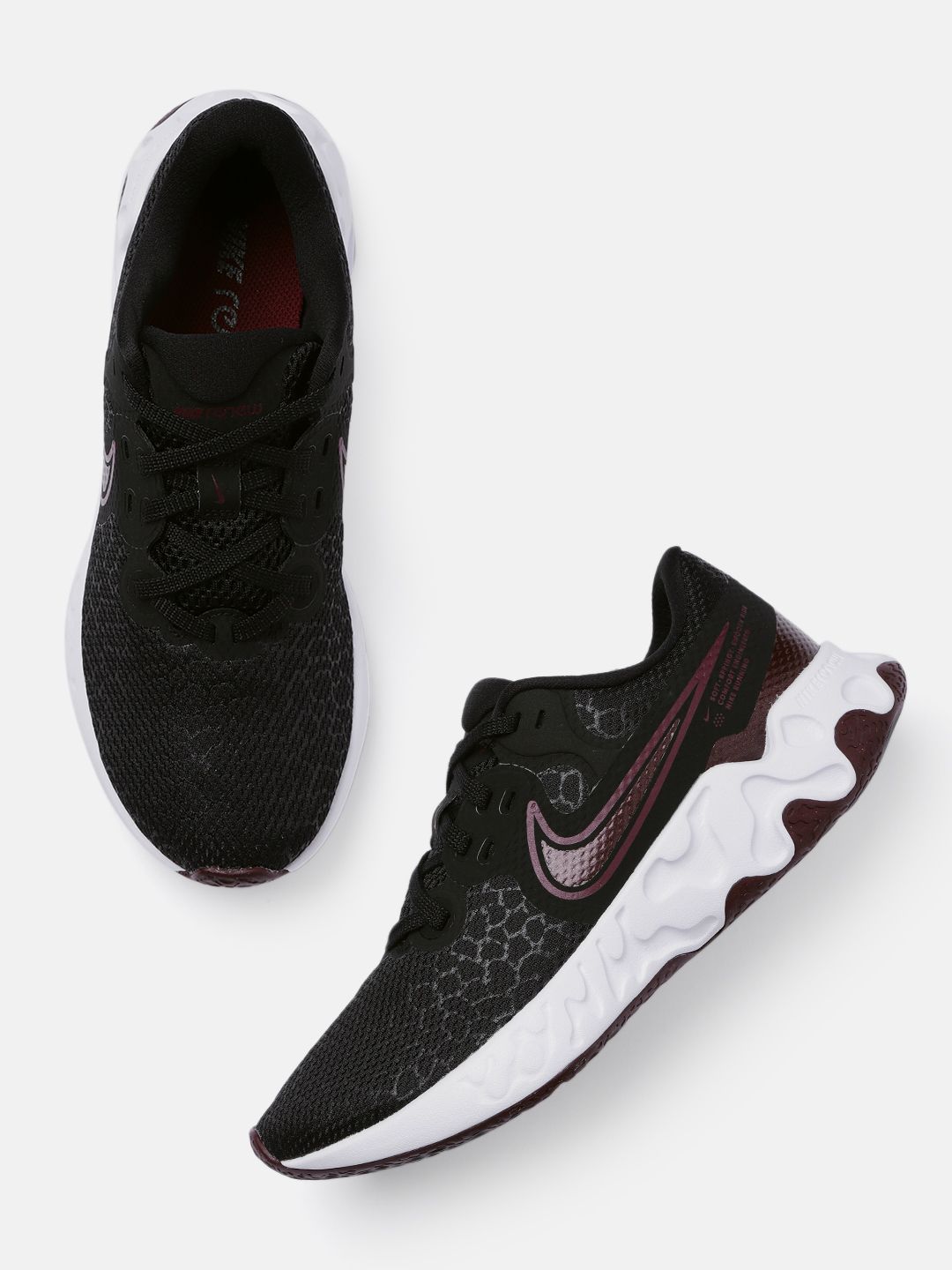 Nike Women Black RENEW RIDE 2 Running Shoes Price in India