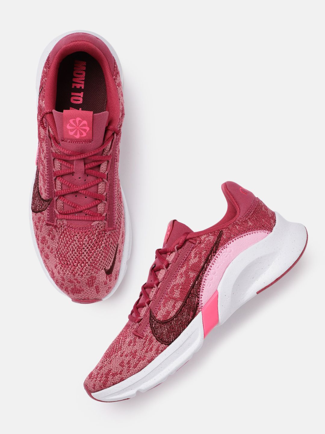 Nike Women Fuchsia SUPERREP GO 3 Training or Gym Shoes Price in India