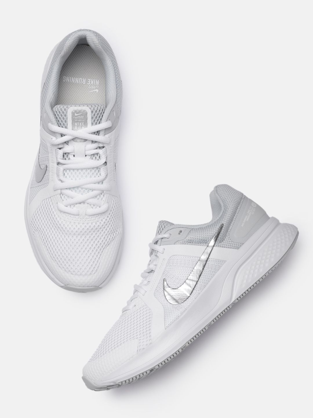 Nike Women White RUN SWIFT 2 Running Shoes Price in India
