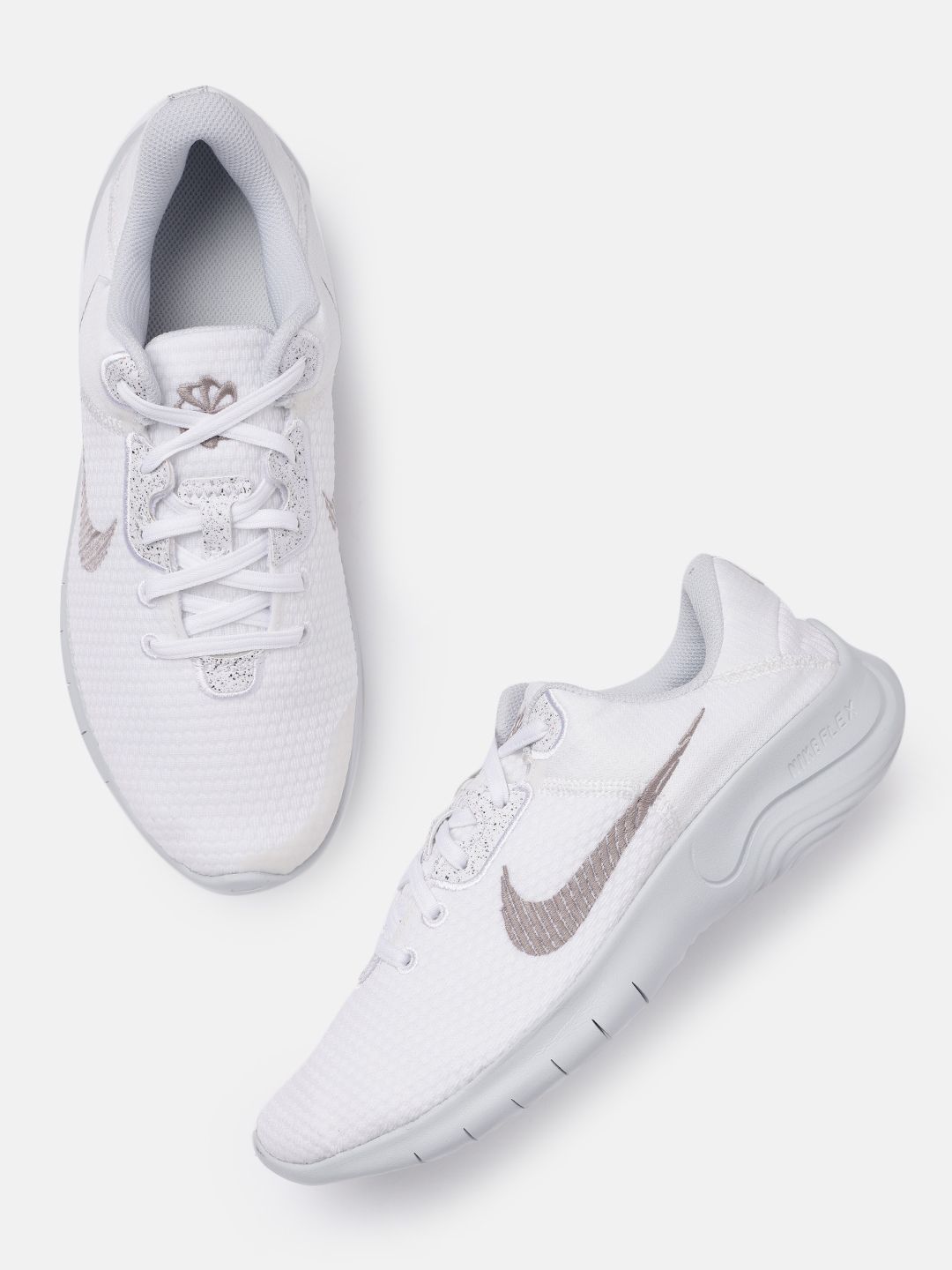 Nike Women White FLEX EXPERIENCE Running Shoes Price in India