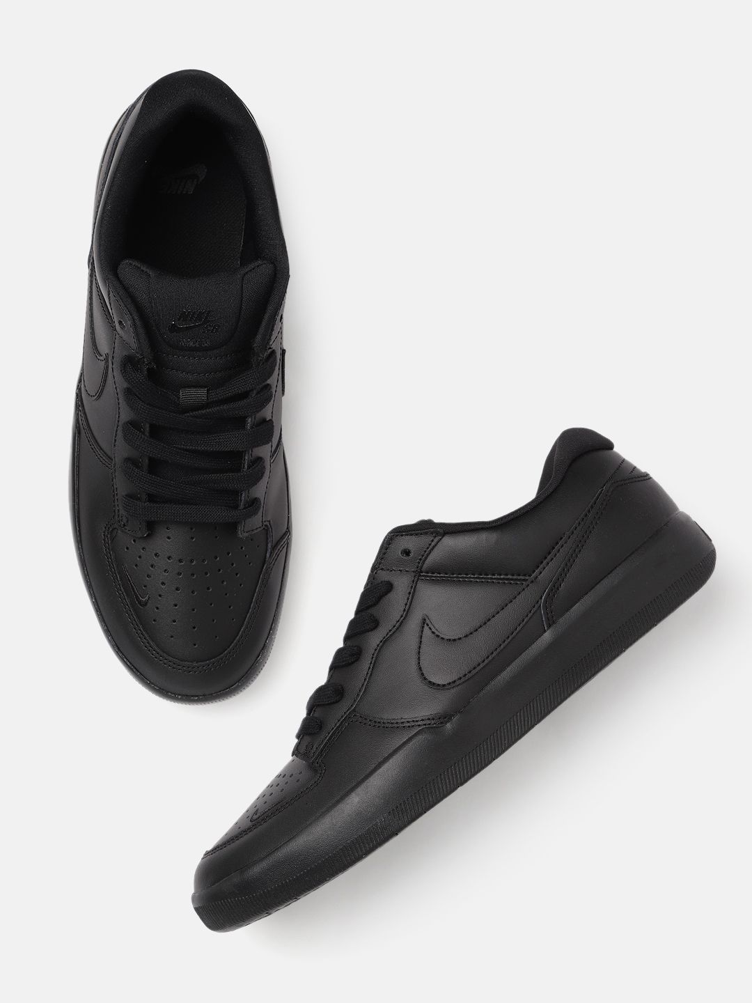 Nike Unisex Black Force 58 Leather Skateboarding Shoes Price in India