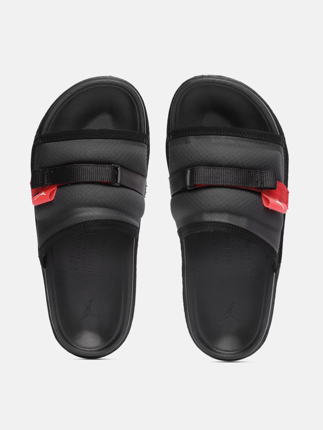 Nike sliders men online black