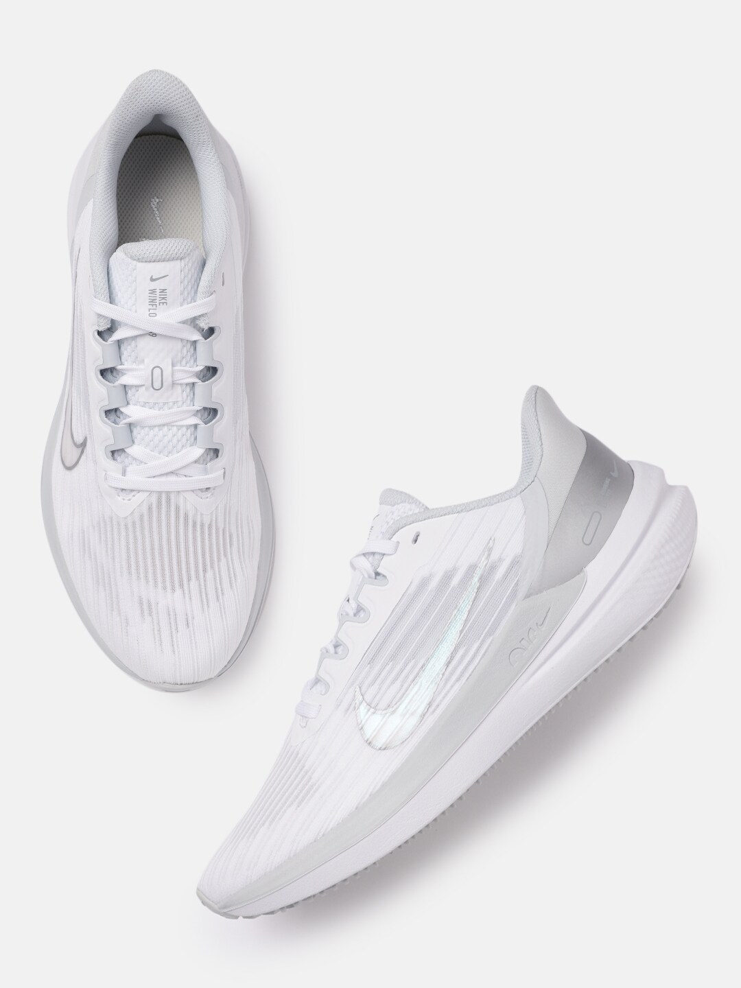 Nike Women White AIR WINFLO 9 Running Shoes Price in India