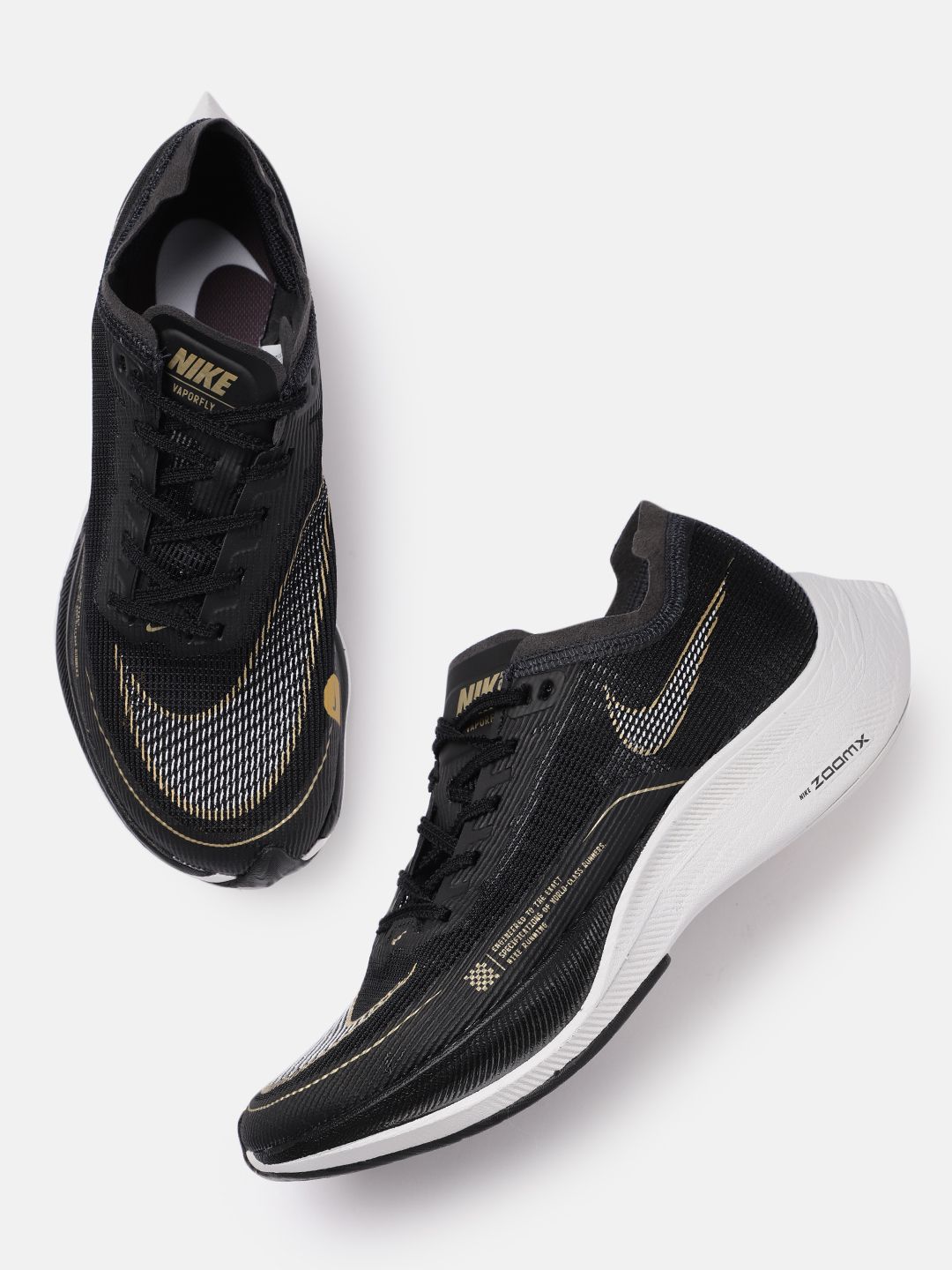 Nike Women Black ZOOMX VAPORFLY Running Shoes Price in India