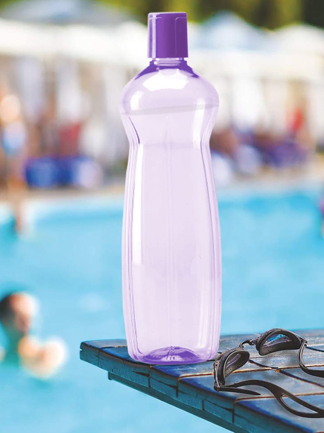 Milton Set of 6 Purple Solid BPA Free Leak Proof Plastic Water Bottles 1 Litre Each Offers & Cashback
