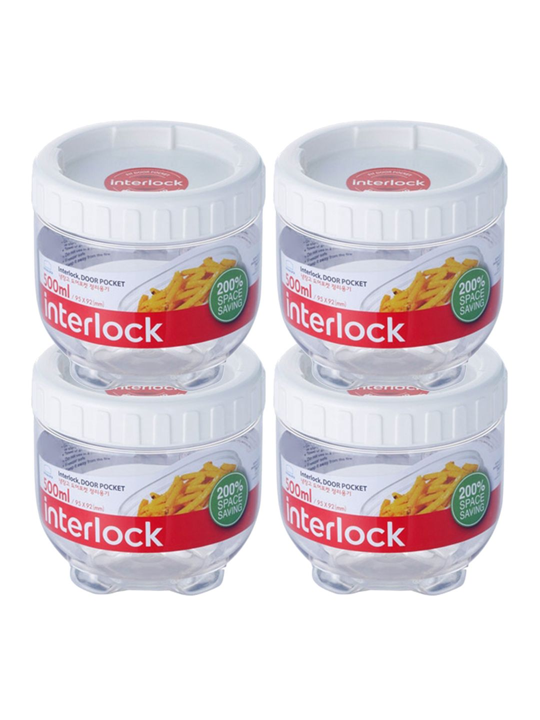 Lock & Lock Set of 3 Transparent Storage Containers With Lid Price in India