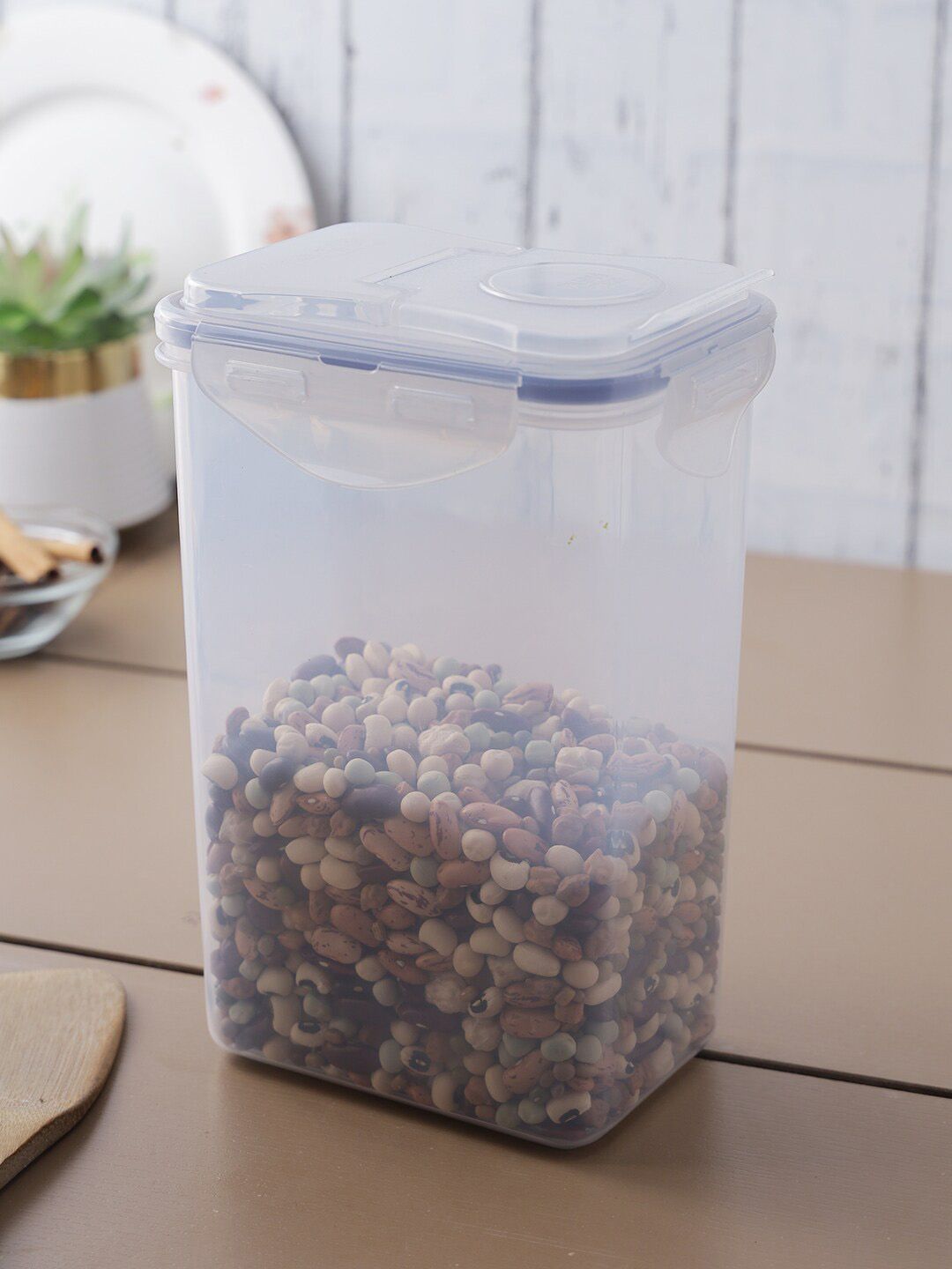 Lock & Lock Set of 2 Transparent Storage Container With Flip Lid Price in India