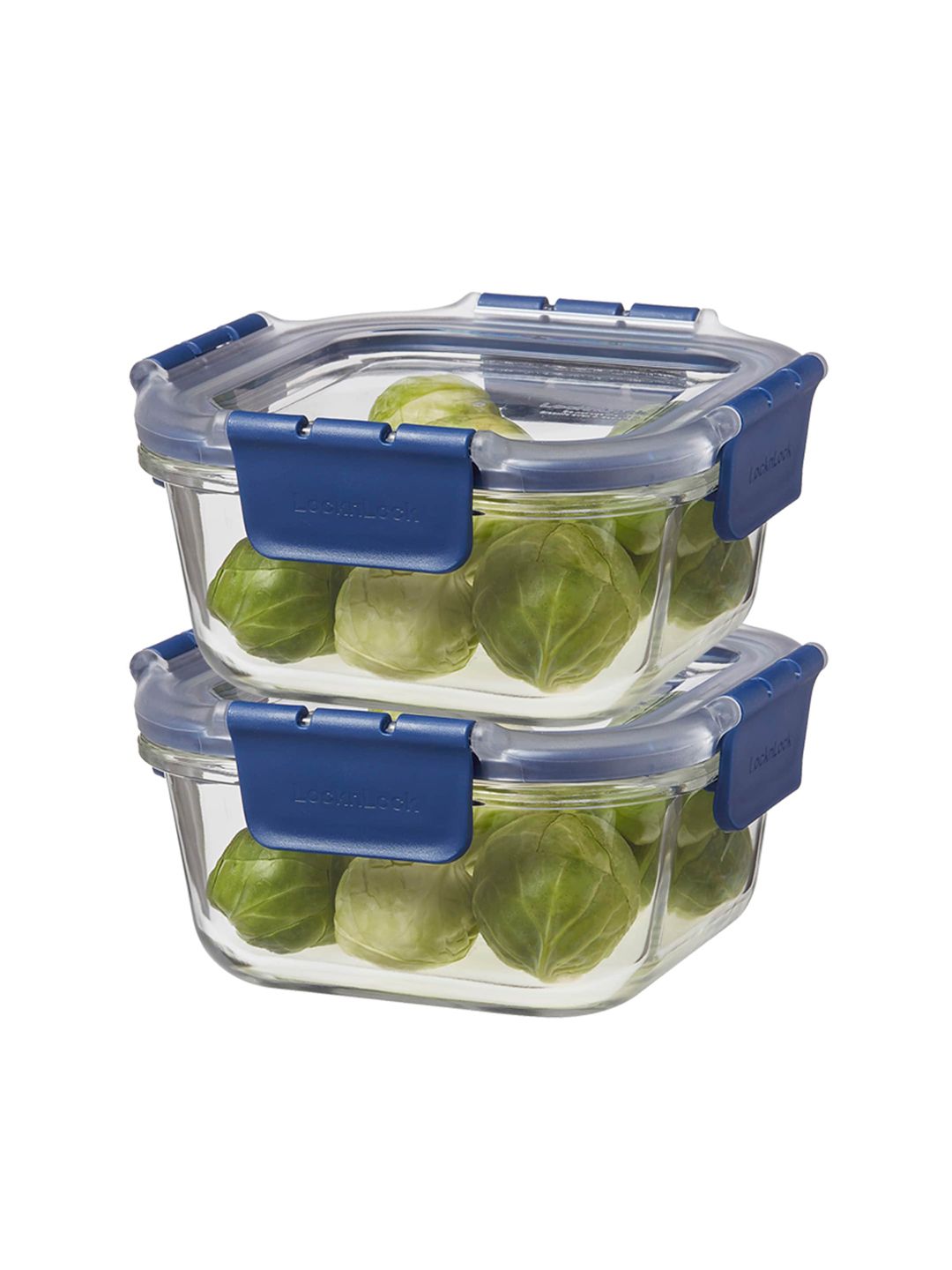 Lock & Lock Set of 2 Transparent Solid Food Container With Lid Price in India