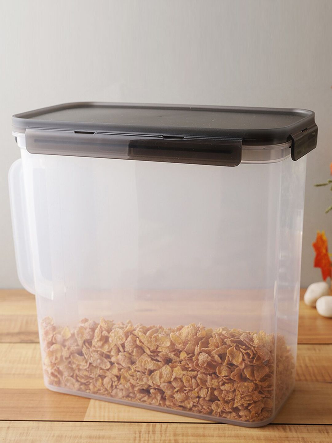 Lock & Lock Set of 2 Transparent Solid Storage Container With Lid Price in India