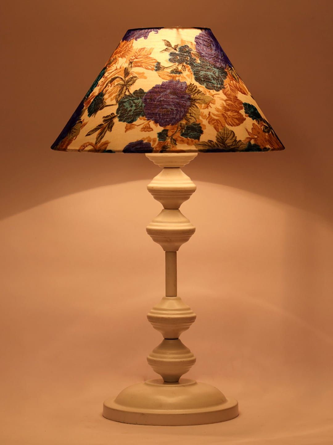 foziq White Printed Table Lamp Price in India