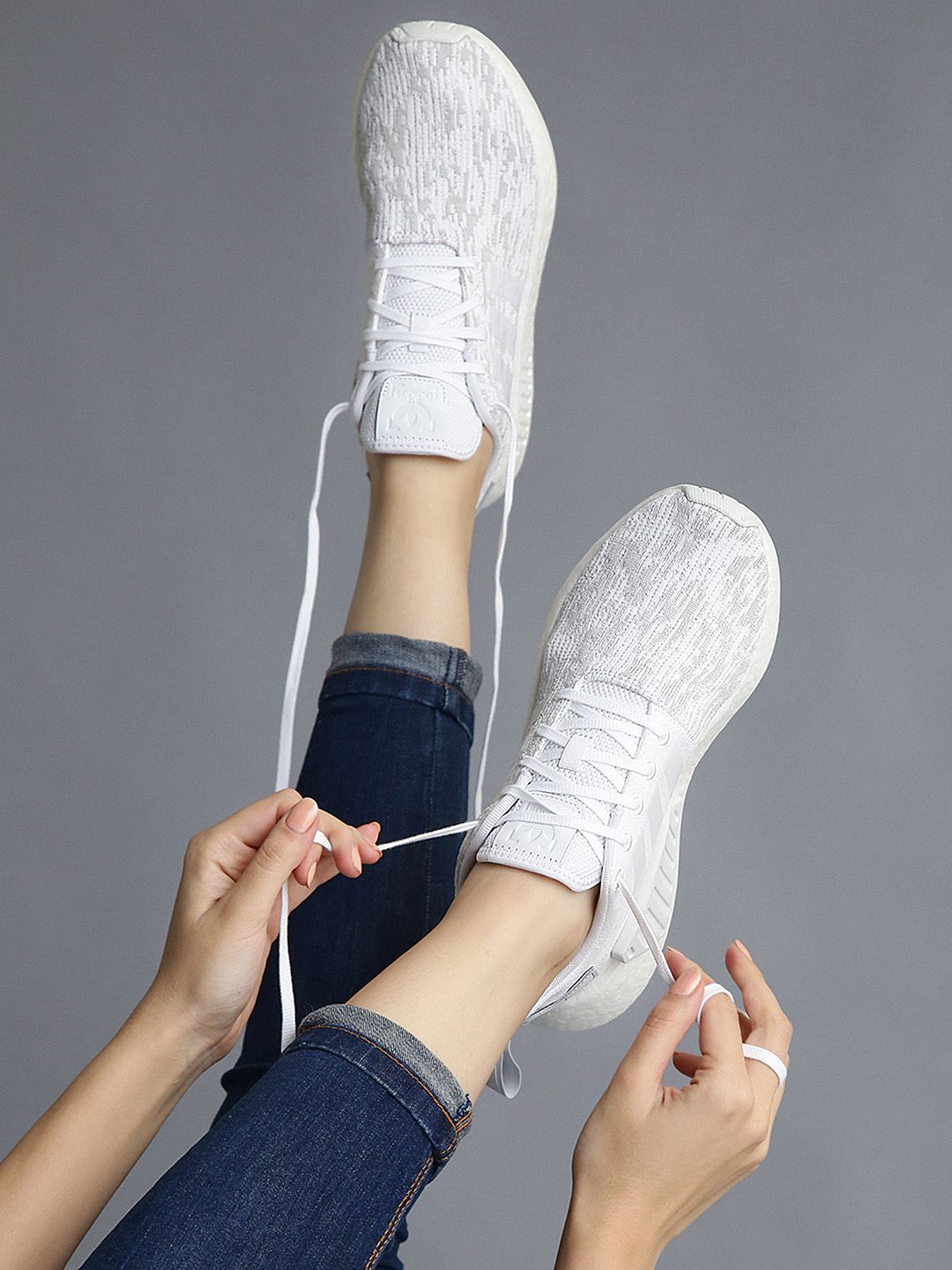 Buy ADIDAS Originals Women NMD R2 White Sneakers - Casual Shoes for Women  1995329 | Myntra