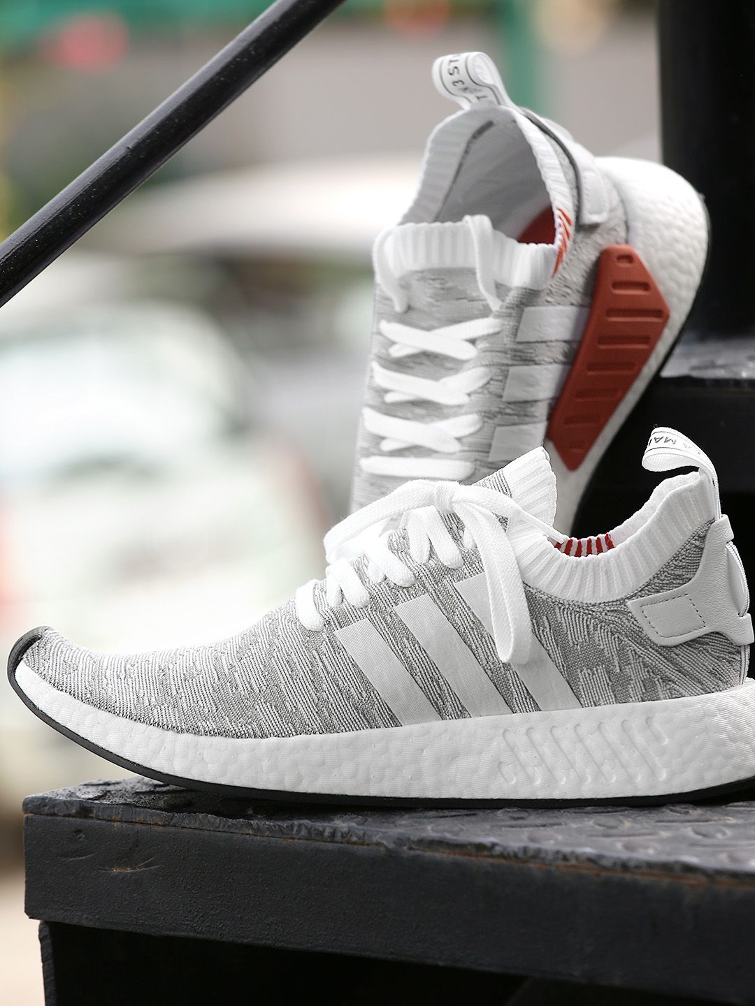 adidas gazelle silver green womens Adidas NMD_R1 Big Kids' Shoes Cloud White-Crystal White main image 1