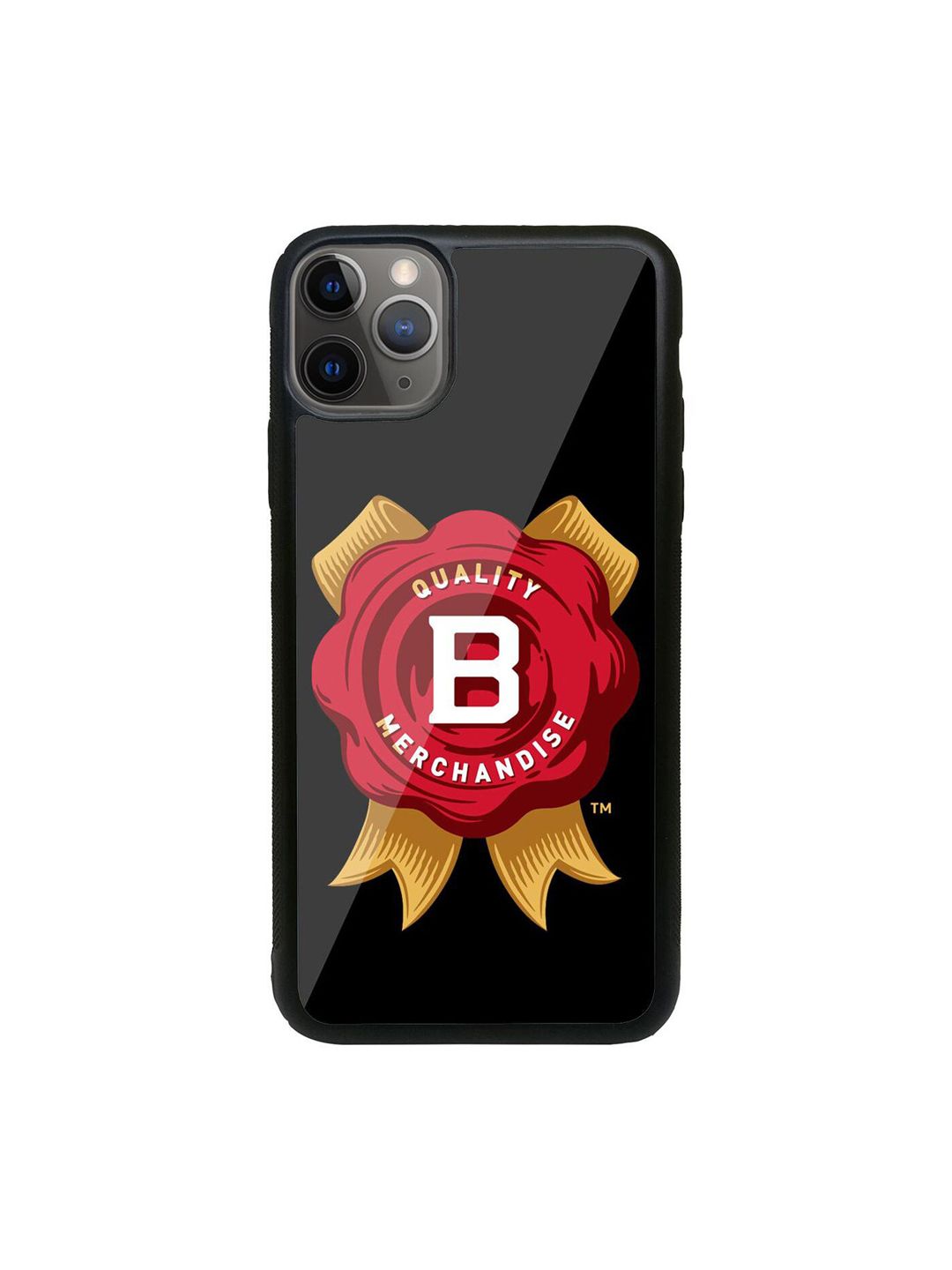 Macmerise Black Jim Beam Rosette Printed iPhone 11 Pro Max Back Case Price in India