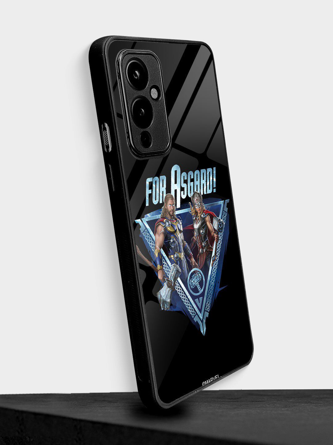 macmerise Black & Blue Printed Oneplus 9 Back Case Price in India