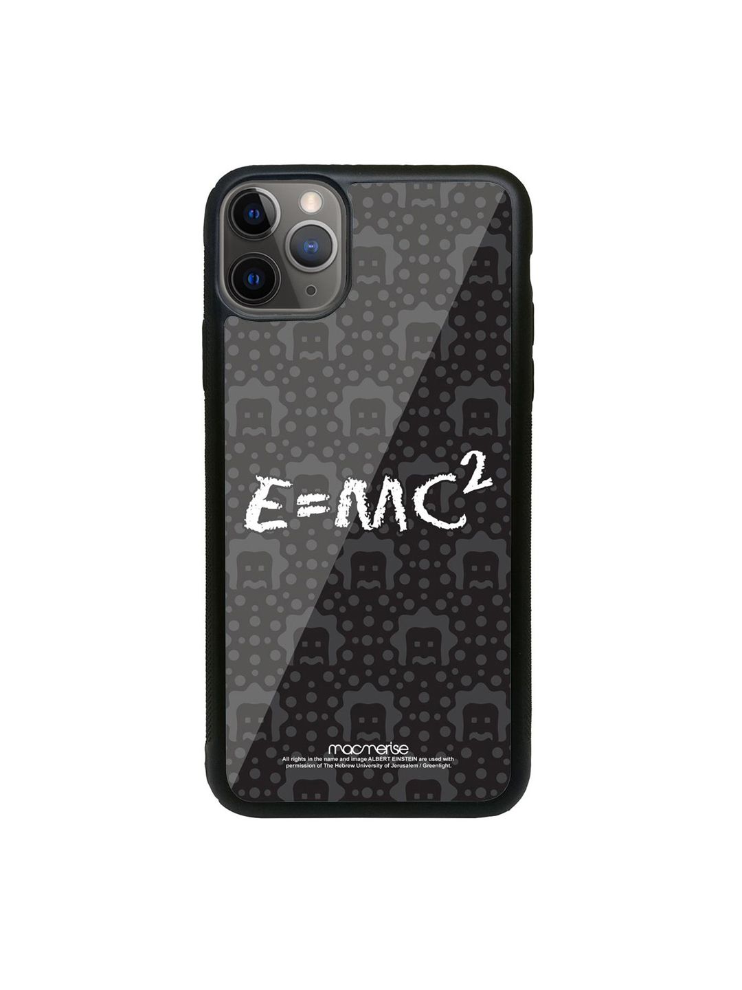 macmerise Black & White E is equal to MC Square Printed iPhone 11 Pro Max Back Case Price in India