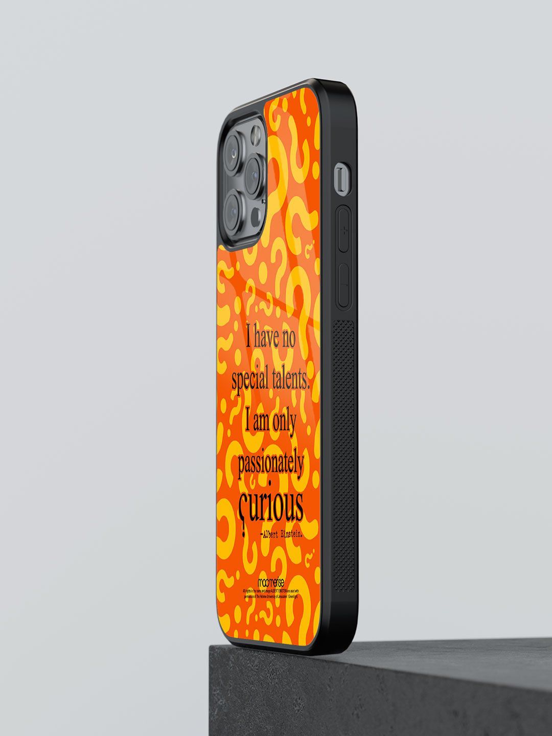 macmerise Orange & Black Typography Printed iPhone 12 Pro Phone Case Price in India